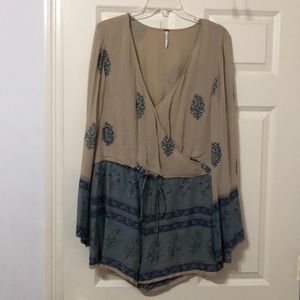 Free People patterned romper